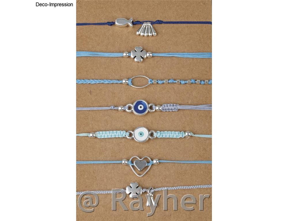 Cordino decorativo 0,5 mm, blu-grigio4 colori, 5 m ciascuno, 20 m