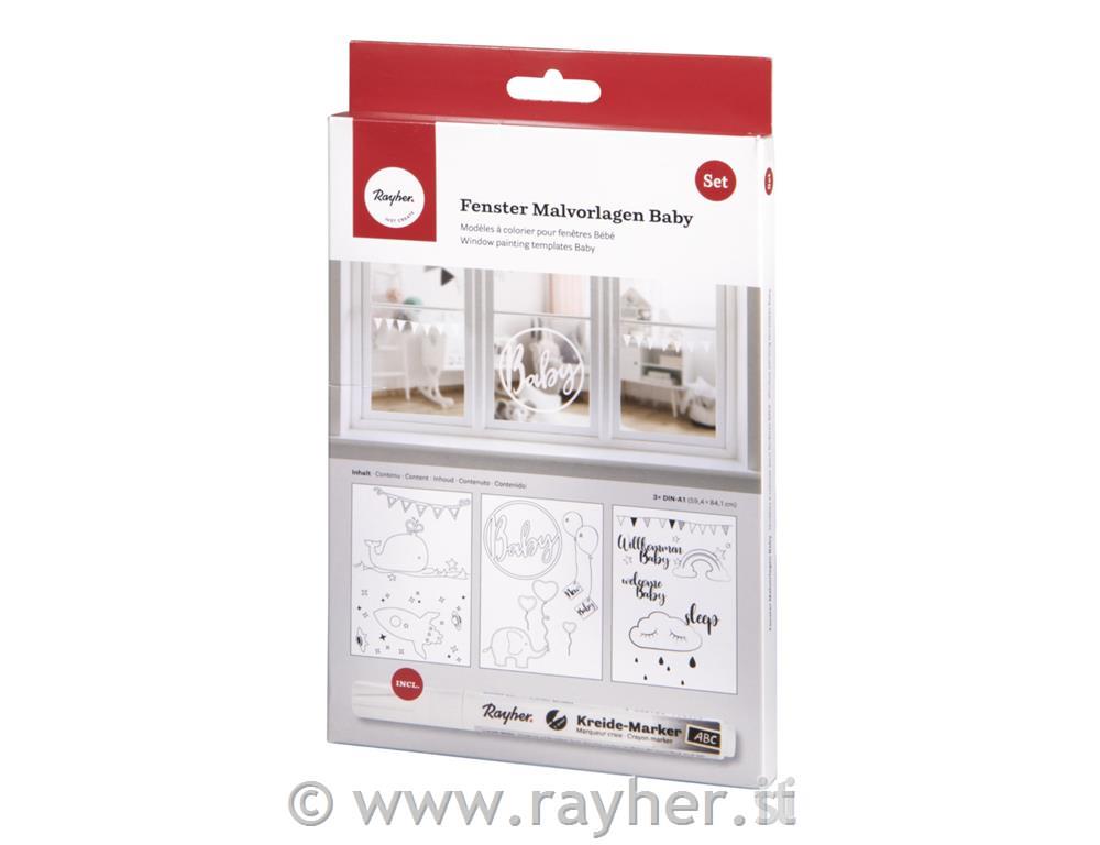 Stencil per finestre per bambini,