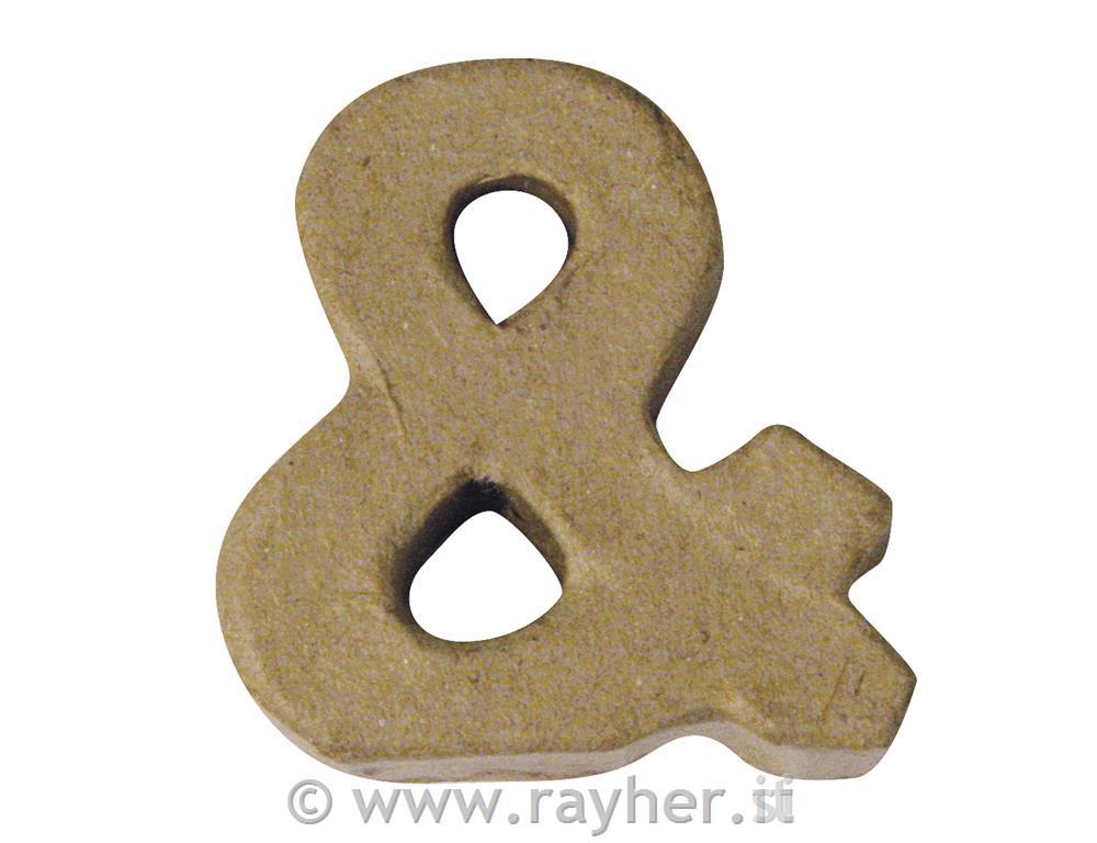Motiv iz papirne mase, "&", 4x1,5 cm