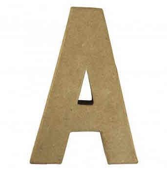 Črka iz papmacheja A, 15x10.5x3cm