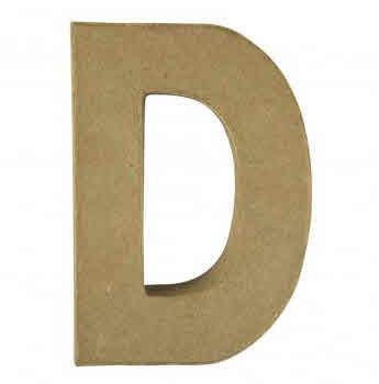 Lettera cartap. "D" FSC Recycled100%15x10,5x3cm