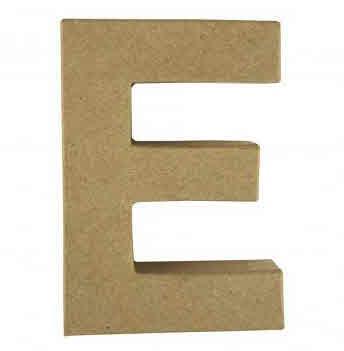Lettera cartap. "E" FSC Recycled100%15x10,5x3cm