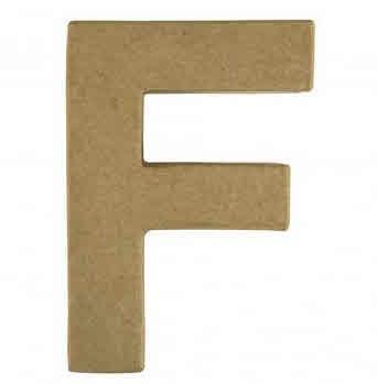 Lettera cartap. "F" FSC Recycled100%15x10,5x3cm
