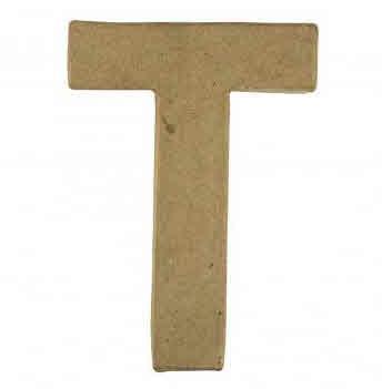 Papier-mâché Letter "T" FSC Recycled100%