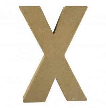 Lettera cartap. "X" FSC Recycled100%15x10,5x3cm
