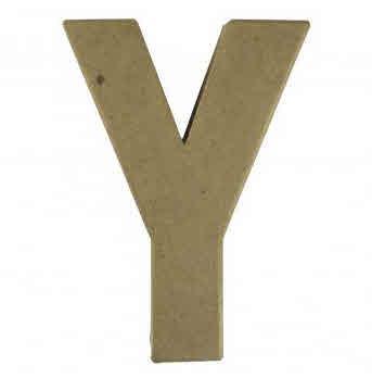 Črka iz papmacheja Y, 15x10.5x3cm
