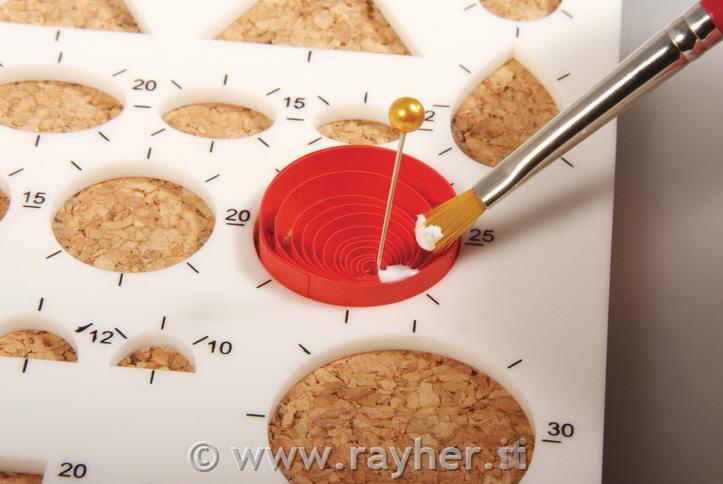 Quilling mascherina c.piastra sughero210x150x8mm, forme varie, c.spilli