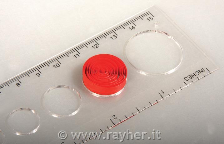 Quilling ruler/ stencil circles, 16x4.5c