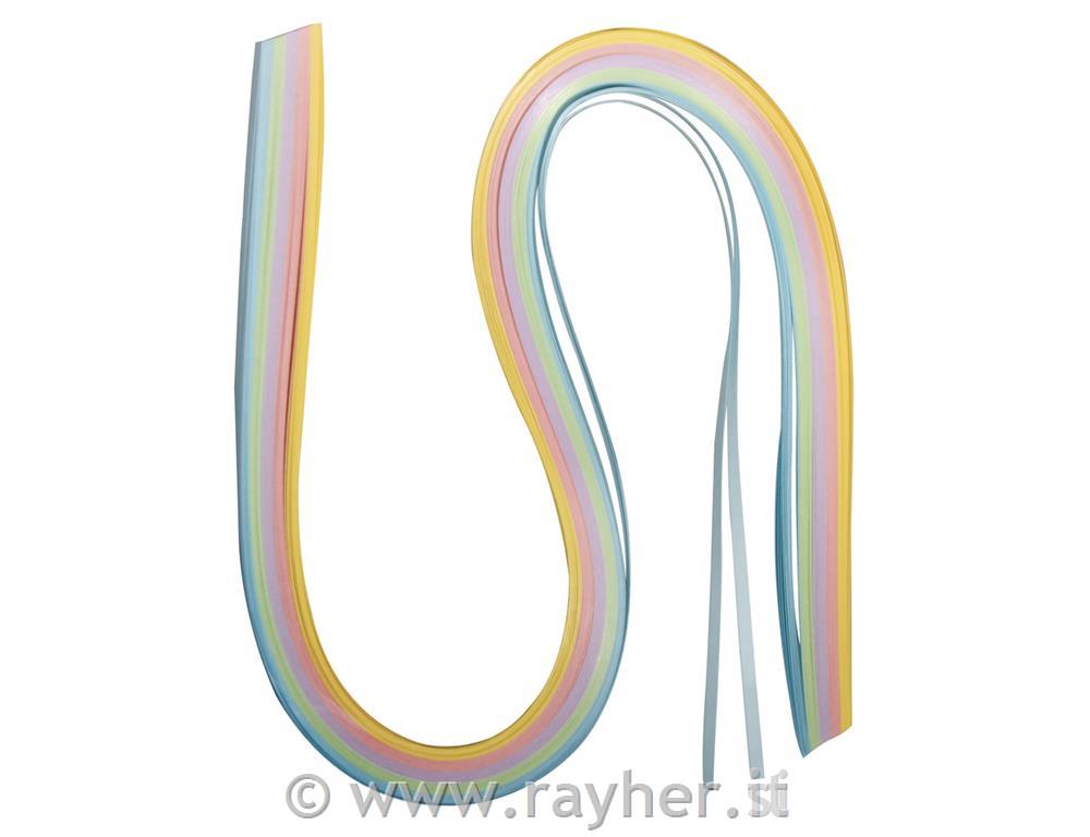 Trakovi za quilling, pastelne b., 0,3x50