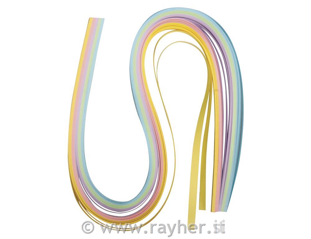 Trakovi za quilling, pastelne b., 0,6x50