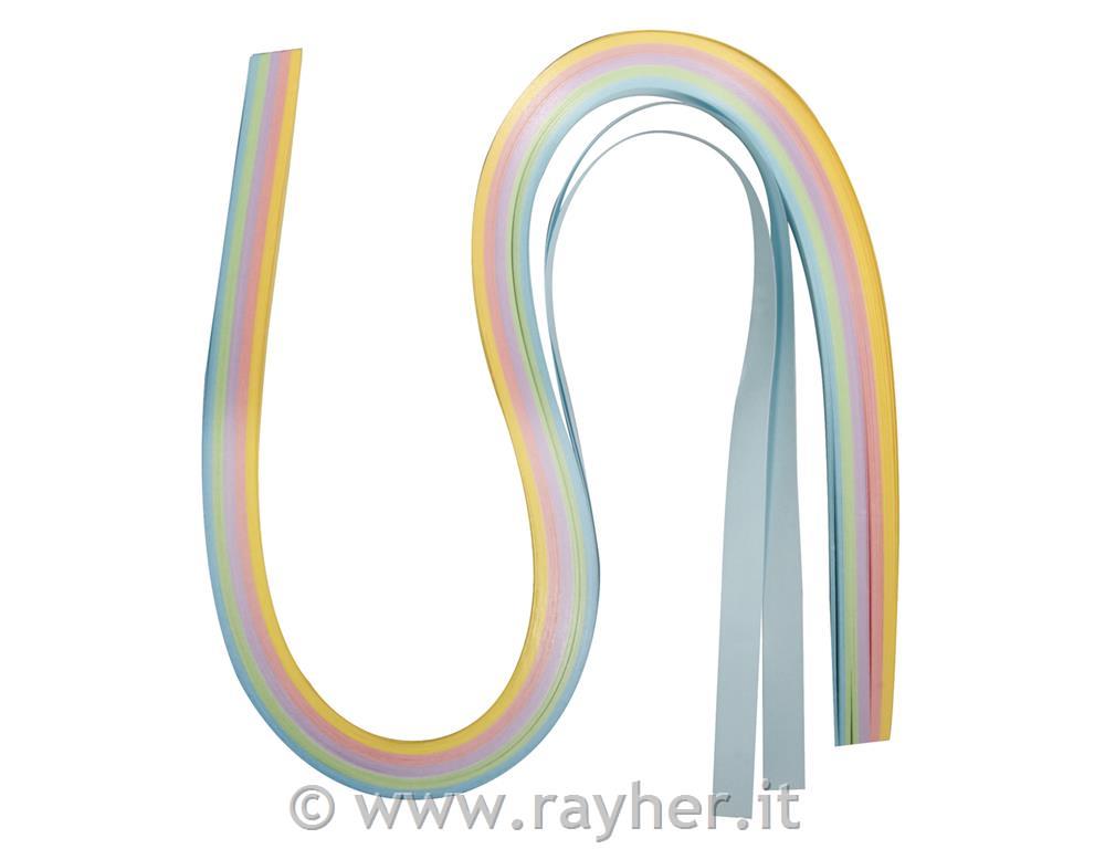 Trakovi za quilling, pastelne b., 0,9x50