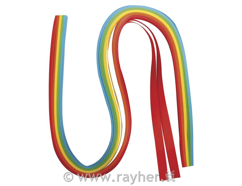 Carta per Quilling50x0,9cm, 80 g/m2, SB 100 pzcolore arcobaleno