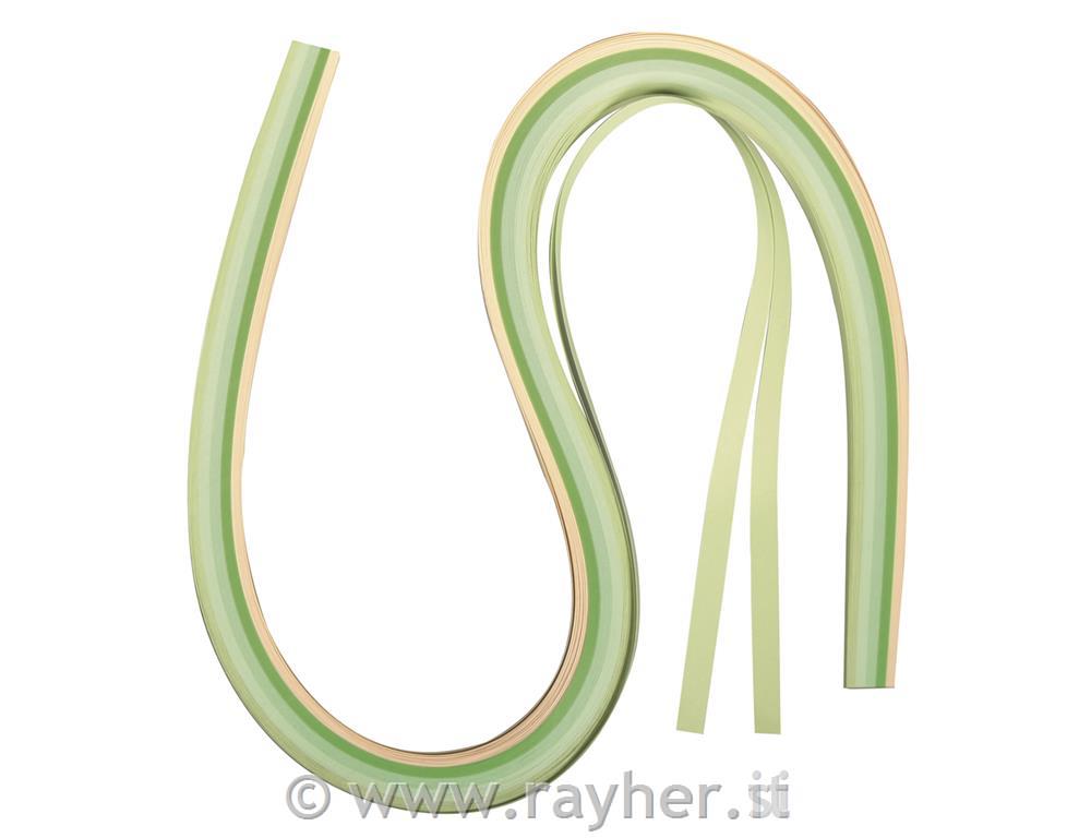 Quilling trakovi 53x0,6 cm, 100 kosov, zeleno bež
