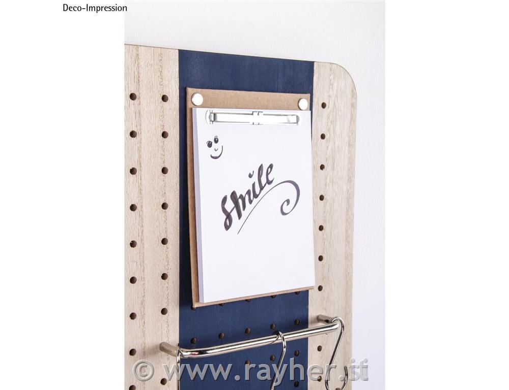 Supporto cartone c.fogli d'appunti,FSCMi, kraft, 11,5x15,5cm, 30 fogli bianchi,