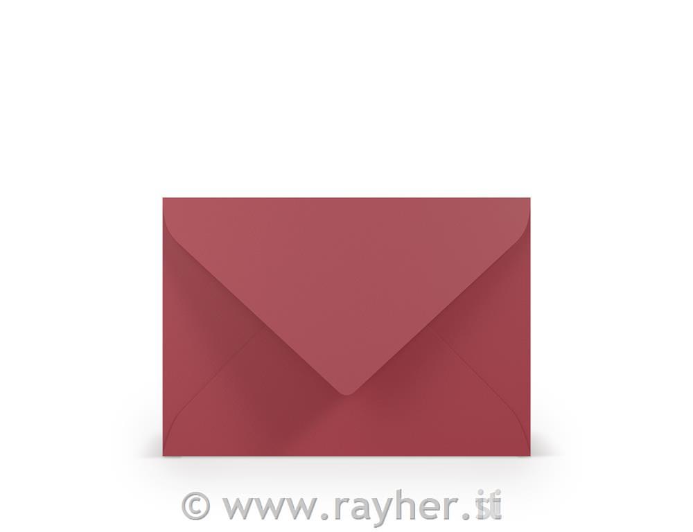 Kuverta B6, 125x176 mm, kardinalsko rdeča, set 5