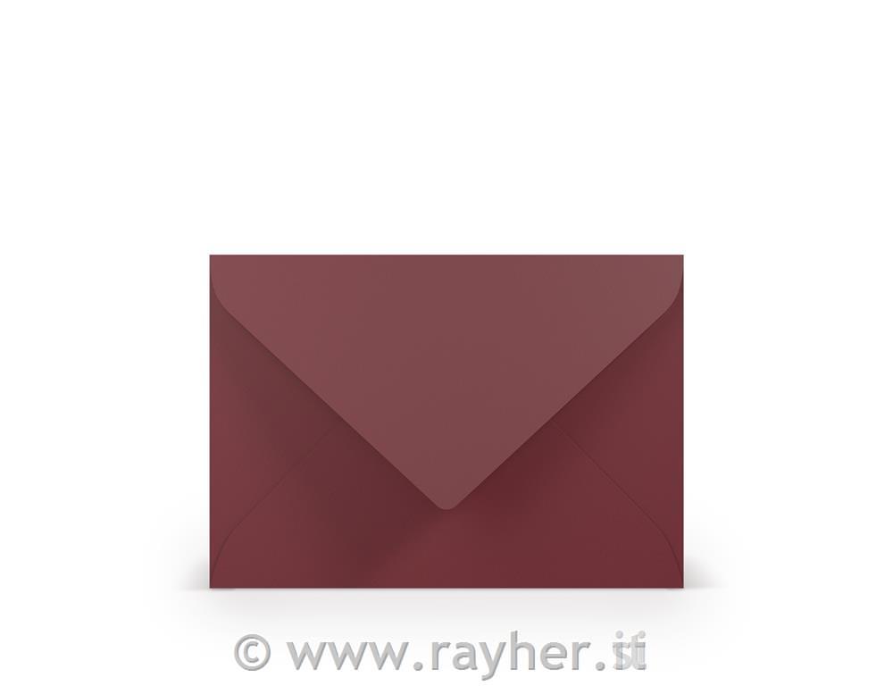 Busta B6 125x176mm 100g set 5; Borgogna