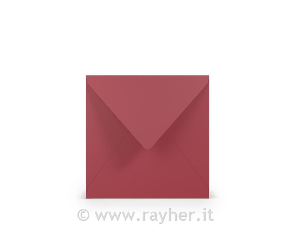 Busta 164x164mm set 5; rosso cardinale