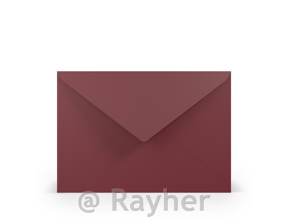 Busta C5 157x225mm 100g set 5; Borgogna