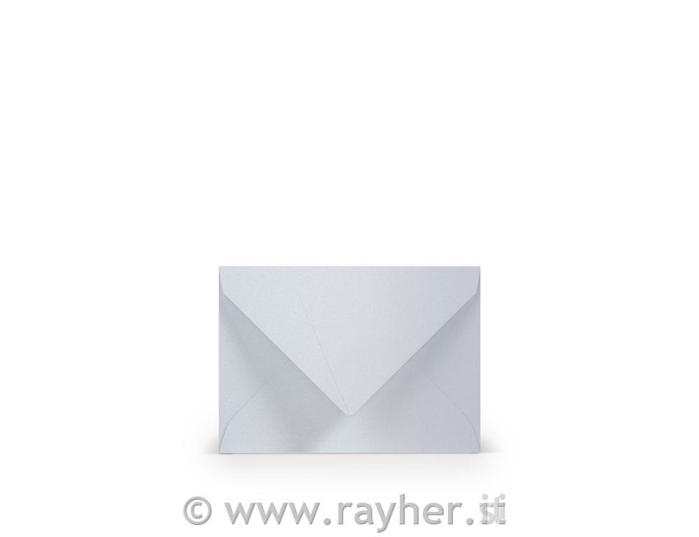 Envelope C7 81x114mm 100g set 5; metallic white
