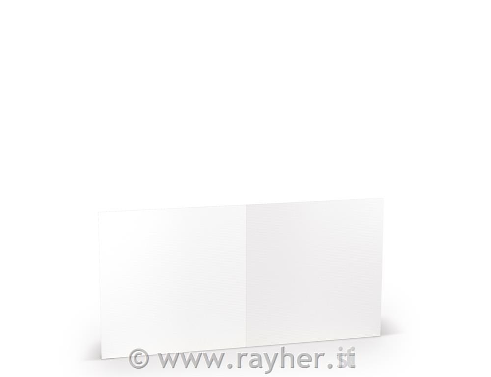 Cartolina 157x157mm 220g set 5; bianco