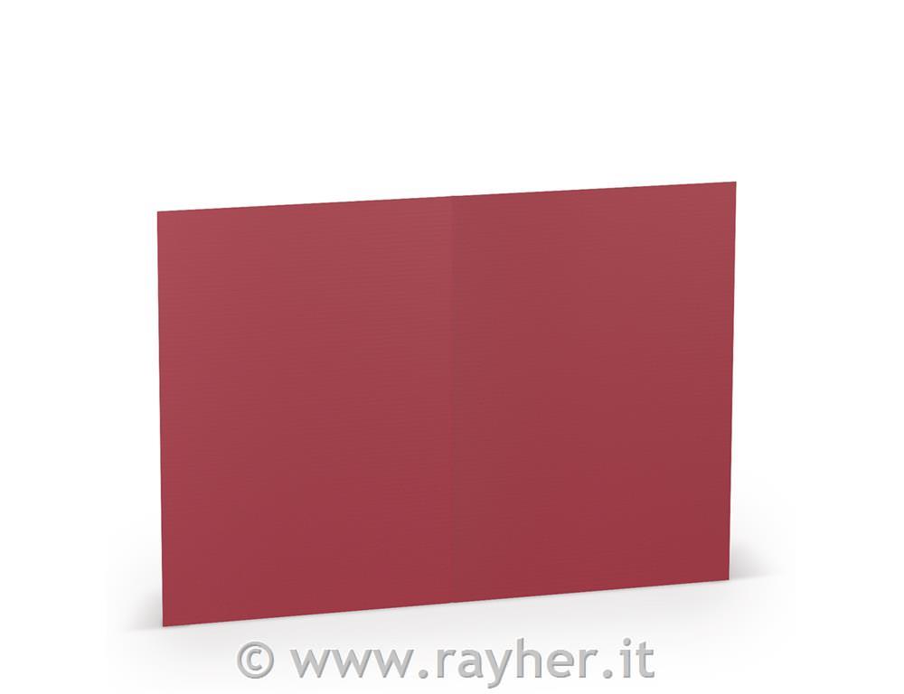 Cartolina A6 105x148mm 220g set 5; rosso cardinale