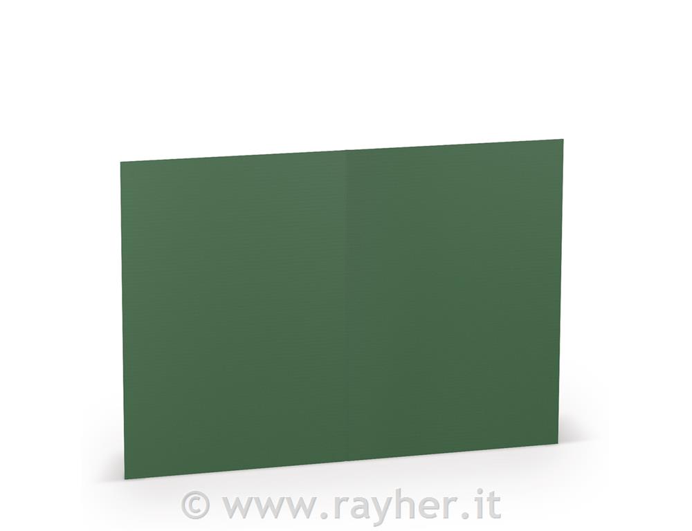 Cartolina A6 105x148mm 220g set 5; verde abete rosso