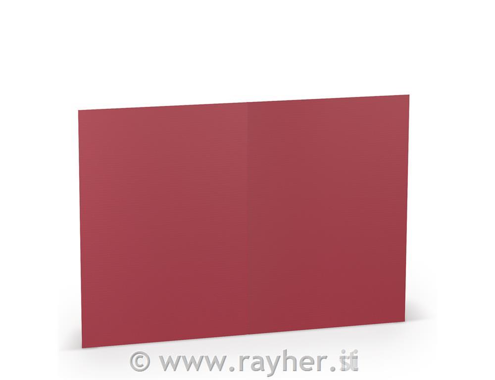 Cartolina B6 120x169mm 220g set 5; rosso cardinale