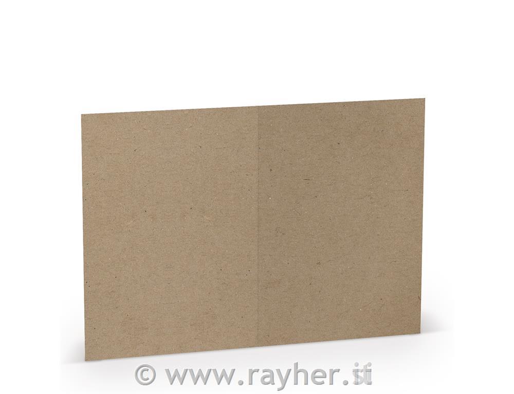Card B6 120x169mm 240g set 5; kraft