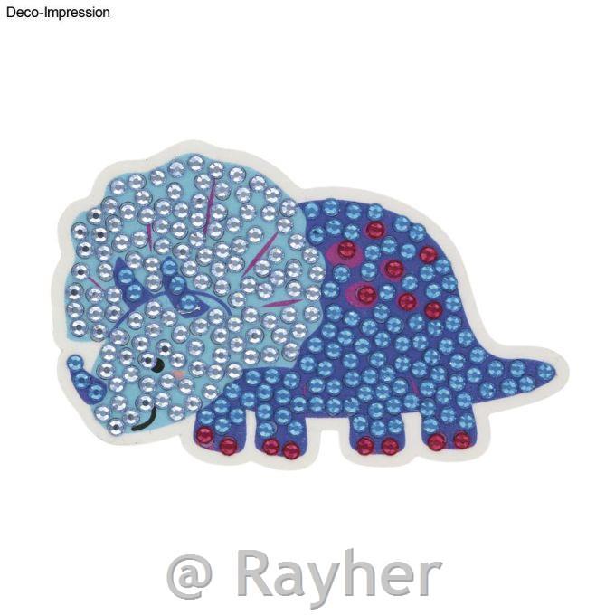 Set creativo di adesivi a mosaico di diamanti Dinosauro