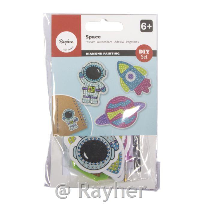 Set creativo di adesivi a mosaico di diamanti Spacio