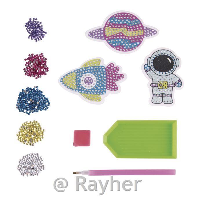 Set creativo di adesivi a mosaico di diamanti Spacio