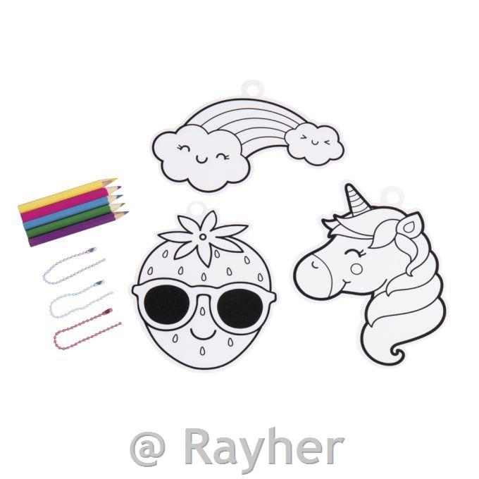 Set creativo di ciondoli termoretraibili