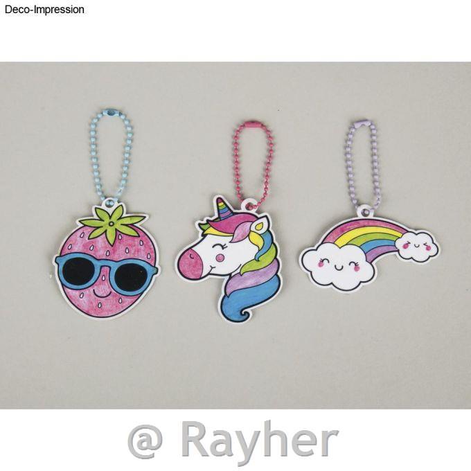 Set creativo di ciondoli termoretraibili