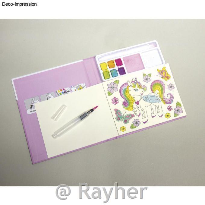 Set creativo Acquerello dipinto Unicorno