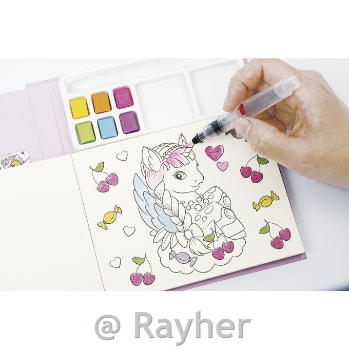 Set creativo Acquerello dipinto Unicorno