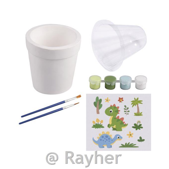 Kit creativo Vaso per piante Dino, 10,7cm