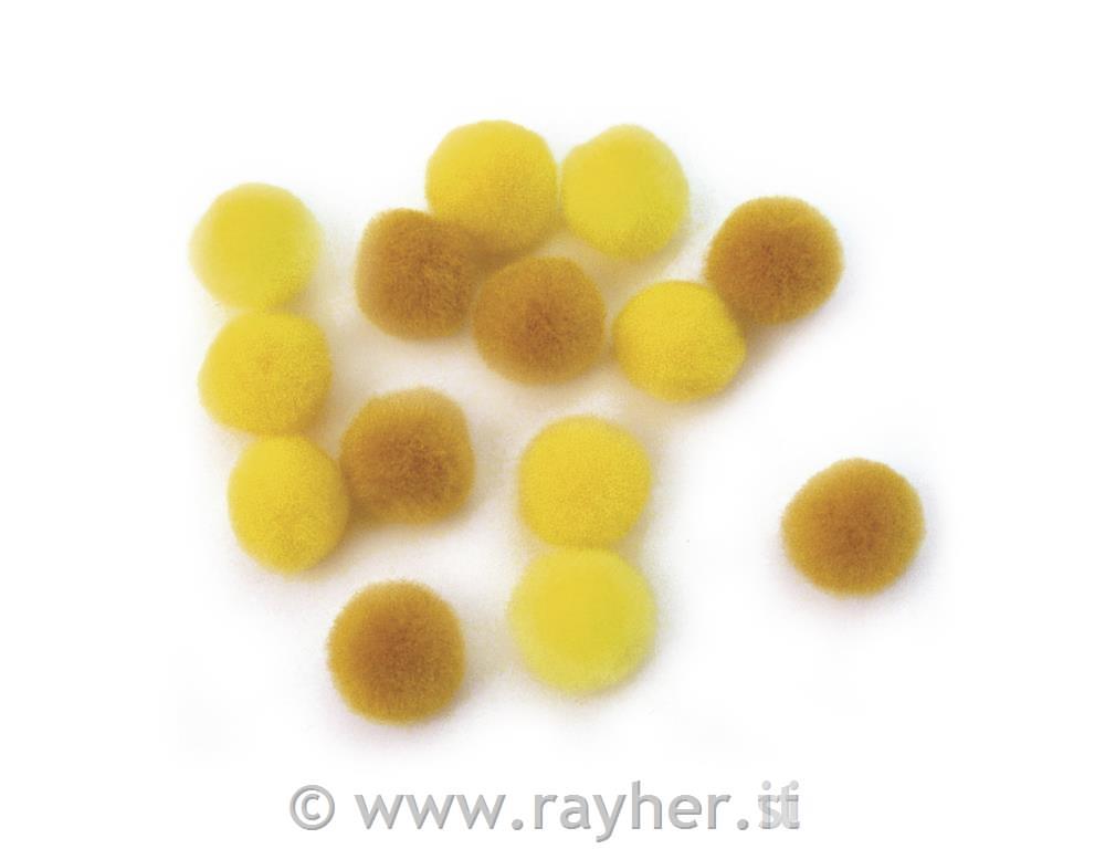 Cofki, rumene barve, 15 mm, 60 kom.