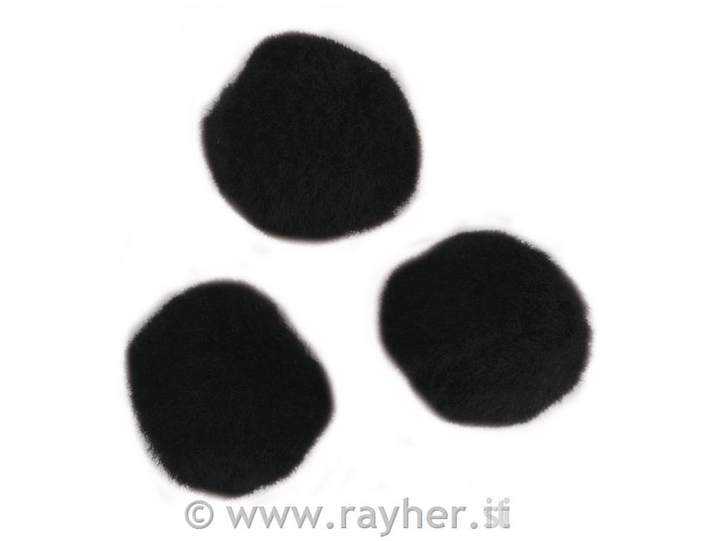 Cofki, črni, 15 mm, 60 kom.