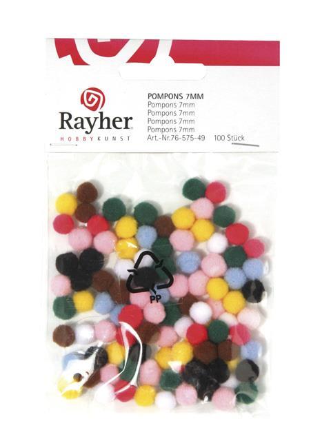 Cofki, 7 mm o, različne barve, 100 kom.