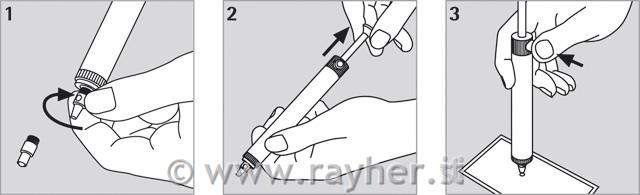 Eyelet-Setter, con 6 puntefunzione-bottone da premere, bus.blis. 1