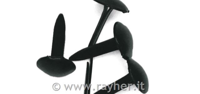 Brads "tondo"4+8 mm, box blister 75 pznero