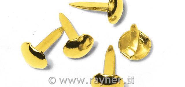 Razcepki "okrogli", zlati, 4+8 mm, 75 kom.