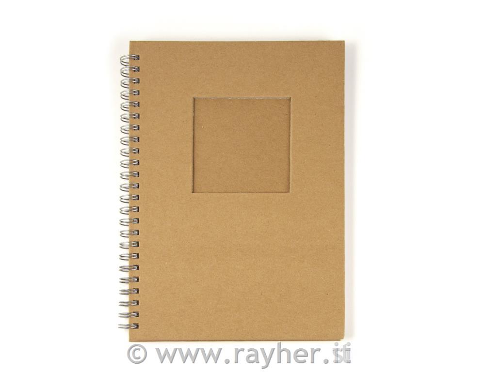 Notebook, with punched passepartout,HF,