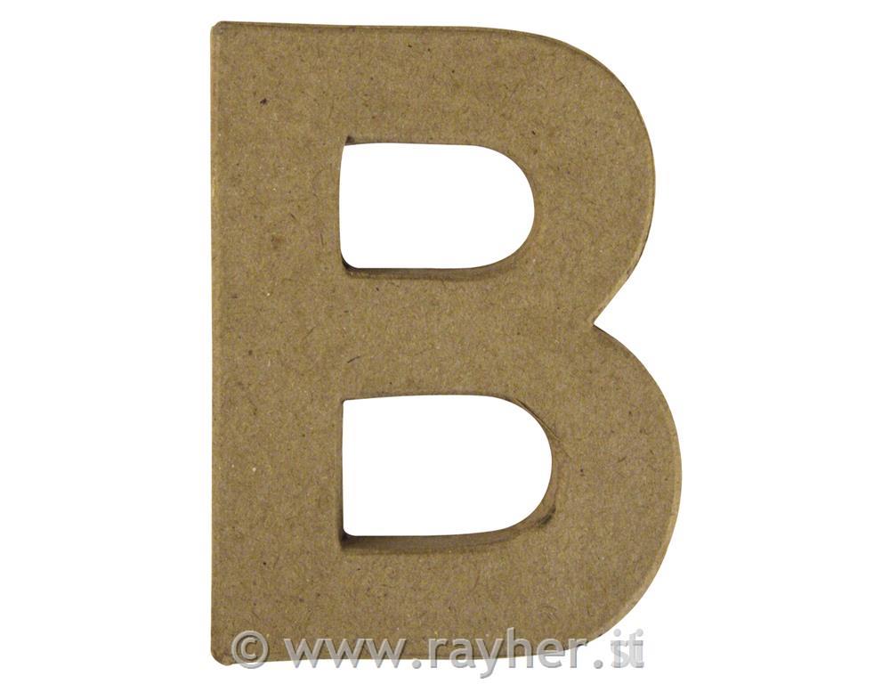 Papier-mâché letters, B, 10 cm height, 1