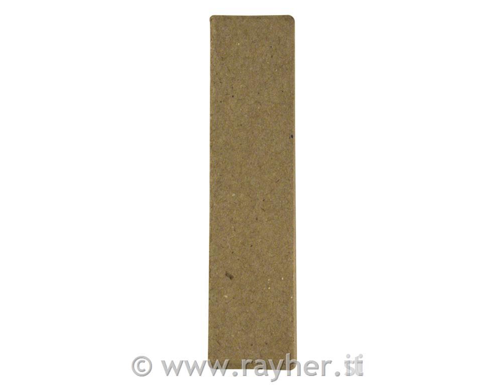 Črka iz papirne mase, I, višina 10 cm debelina 1 cm