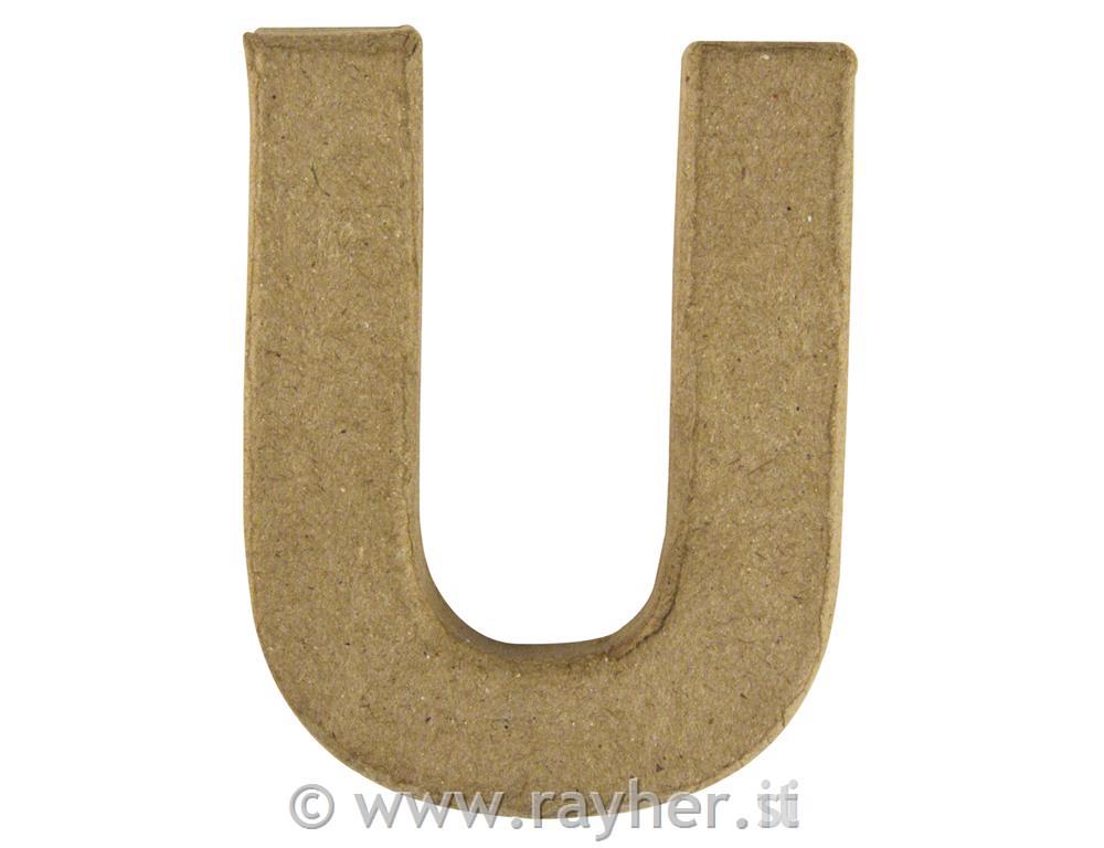 Lettera di cartapesta10 cm alt., 1 cm spessoreU