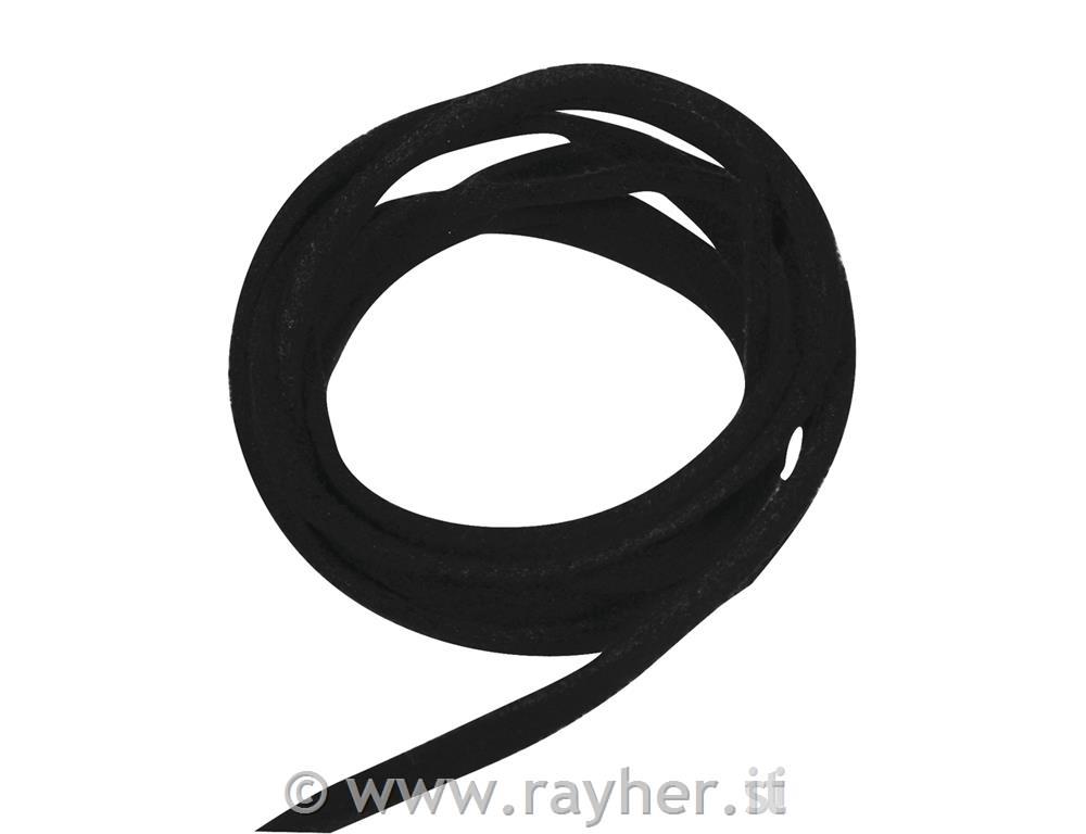 Micro suede, black, tab-bag 1 pce., 2,5x