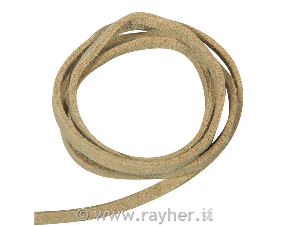 Micro suede, beige, tab-bag 1 pce., 2,5x