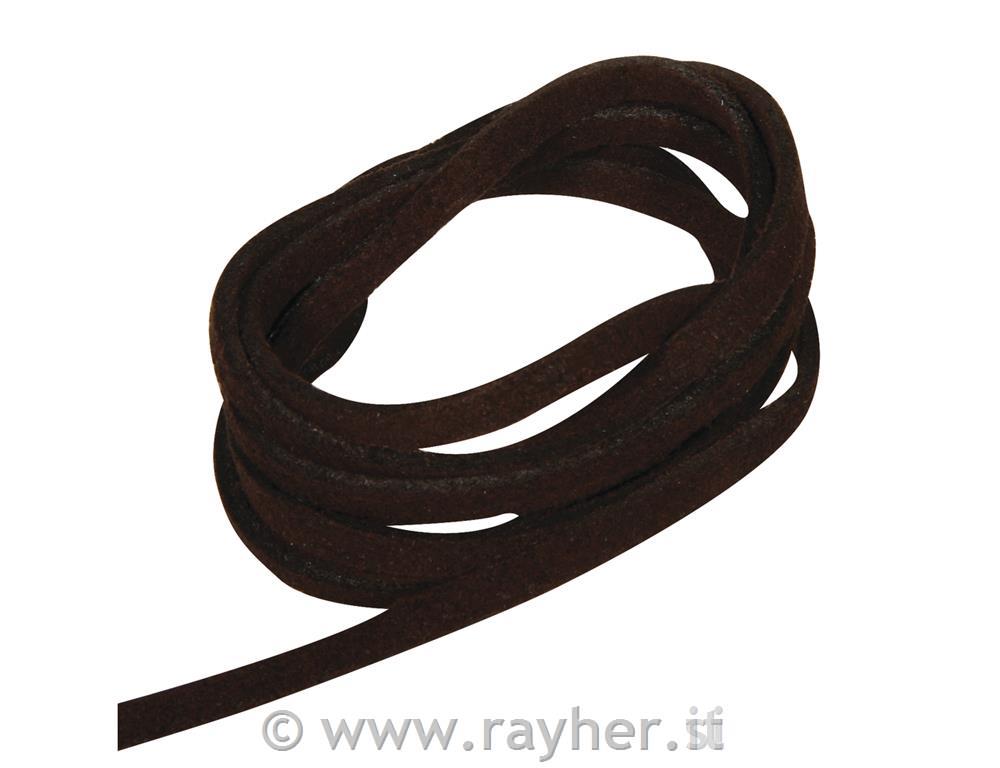 Pelle scamosciatabusta 1 pz, 2,5x0,003mmarrone scuro