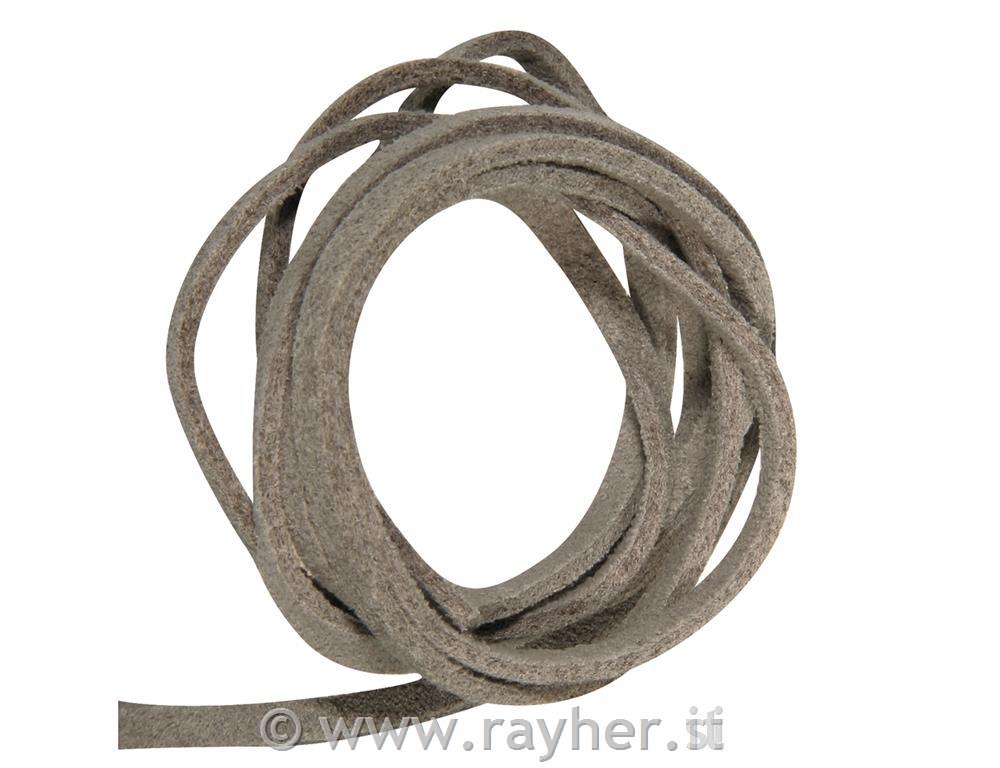 Pelle scamosciatabusta 1 pz, 2,5x0,003mgrigio